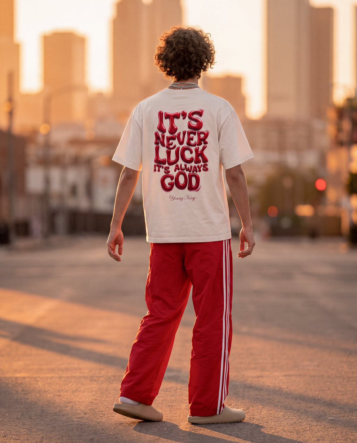 It's Never Luck, It's Always God" T-Shirt