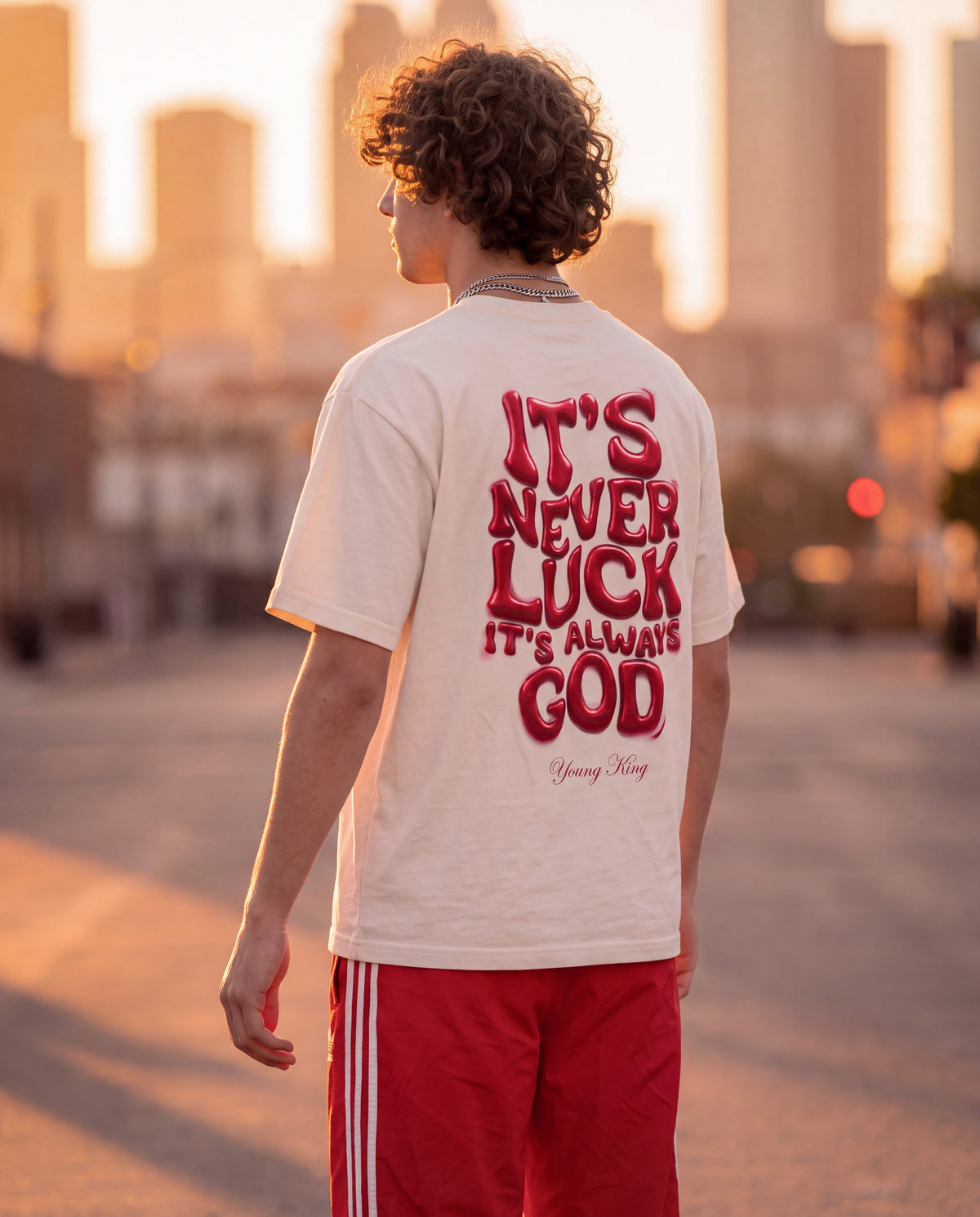 It's Never Luck, It's Always God" T-Shirt